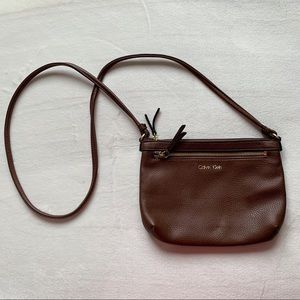 Calvin Klein Brown Crossbody Purse